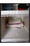 Shelf Depth 45 cm X 5 Mt Luxury Satin Quilted Shelf Cover with Free Installation - Drawer Cover - Wardrobe Cover - White & Cream - 8