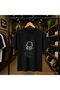 Music Headphone Front Chest Printed 100% Cotton Oversize Loose Regular Fit Crew Neck T-Shirt