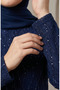 Plus Size Sequined Hijab Evening Dress 6262-04 Parliament - 5