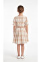 Girl's Dress with Buttoned Bag - 4