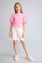 Ribbed Camisole Balloon Sleeve T-Shirt for Girls H9118A826Sm - 2