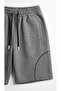 Men's Regular Fit Shorts with Front Piping Detail and Zippered Pockets - 6