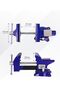 Bench Vise, 11.4 cm Vice for Workbench, Utility Combination Pipe Home Vise, Swivel Base Bench for Woodworking - 4