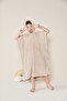 Plain Hooded Kappa Beige Color with Snap Buttons for Kids 9-11 Years - 7
