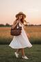 Women's Imported Straw Large Size Tassel Shoulder Bag