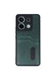 Xiaomi Redmi Note 13 Pro 5g Case Sara Leather Case with Business Card Holder - Dark Green - 2