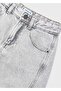 Girl's Wide Leg Jeans Gray - 5