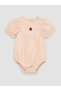Quality Pieces from Çelebi Store: Embroidered Baby Girl Muslin Snap Fastener Bodysuit