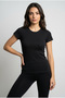 Women's 2-Pack Crew Neck Short Sleeve Basic T-Shirt Cotton Flexible Slim Fit Casual T-Shirt Set - 6