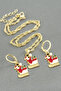 Christmas Boxed Chain Necklace Set Elk-Bjtieg - 2