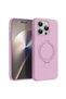 Apple iPhone 16 Pro Compatible Case Aura Stand Magsafe Pink