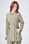 Women's Belt Detailed Contrast Stitched Double Suit Set Çağla 31346 - 5