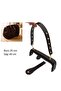 25 cm Luxury Model Bag Set Dark Brown Light Gold Metallic