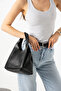 Scaletta Model Black Women's Hand and Shoulder Bag - 2