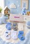 Organic Cotton Premium Newborn Baby Socks in a Box of 6