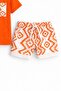 Boys' Ethnic Patterned Orange Design Shorts Suit - 3