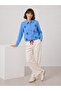 Women's Long Sleeve Cherry Detailed Lace-Up Shirt - 4