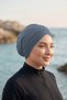 Three-Stripe Cross External Headband - Ready-To-Wear Turban Hijab Pool Swimmer Sports Cap - Gray - 5