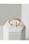 Diadema Zircon Stone Thin Baguette Detailed Adjustable Ring