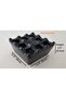 Black Melamine Grill Ashtray Square Ash Tray Heat Resistant Cafe Balcony Table Ashtray - 6