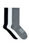 Men's Tennis Socks Long Combed Cotton Socks 3 Pairs