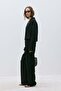Black 100% Linen Viana Pleated Trousers - 5