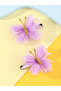 Pack of 2 - Purple Butterfly Hair Clips - 3