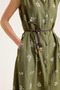 Sleeveless Mini Floral Motif Dress - 4