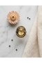 Bronze Women Ring Authentic Copper Jewelry Yellow Crystal Stone Oval Wave Adjustable Vintage - 4
