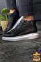 Gordes Genuine Leather Premium Waterproof Lace-Up Men's Boots Black White - 2