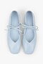 Women's Noriel Baby Blue Leather Laced Ballerinas