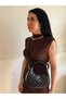 Women's Parla Model Bow Strap Detailed Hand & Shoulder Bag - 5