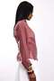 Dusty Rose Double Breasted Collar Tie Detail Shirt 580938 - 5