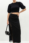 Women's Black Lace Detailed Slit Pencil Skirt De261017 60286299 - 4
