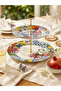 Italy Garden Porcelain 2-Tier Cake Cookie Stand 27 Cm/19 cm
