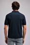 Tyler Men's Regular Fit Basic Polo Collar T-Shirt Dark Navy Blue - 3