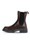 Brown Leather Women's Heeled Boots - 3