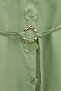 Modal Tunic with Floral Detail on the Front and Buckle Belt - Water Green - 4