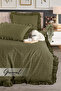 Bellia |   Ruffled Single Duvet Cover Set |   Pillowcase |   Duvet Cover |   Bedspread |   Dowry |   Sleeping Set - 160 X 220 cm - 3