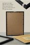 Ayetel Kursi and Surah Fatiha Written Triple Wooden Table - Black Wooden Framed Home and Business Table - 5