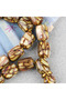 Galalit Capsule Cut 8X11.5Mm Prayer Beads - Pearlescent Light Brown - 6