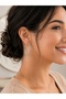 Stainless Steel Triple Crossing Silver Color Hoop Earrings - 6