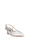 Damla Snake Printed Silver Heeled Evening Dress Shoes - 3