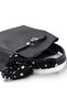 Black, with Lock and Scarf Detail, Puppy Design, Cross Strap, Small, Women's Hand and Shoulder Bag - 6