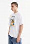 New Yorker Oversize Fit Men's T-Shirt - White - C101 - 4