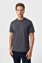 Relaxed Fit Printed Anthracite Crew Neck T-Shirt - 3