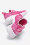 Side Striped Knitwear Children's Sports Shoes Pink White - 3