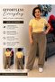 Unisex Linen Cotton Blend Wide Leg Pants - 2
