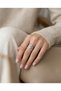Brass Vip Women's Ring Silver Color Jewelry Zircon Worked Snowflake Adjustable Joint Ring - 3