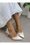 Satin (Cecily) Pearl Detail Women's Stiletto - 4